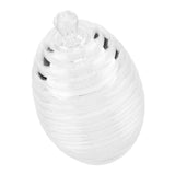 265ml Transparent Beehive shaped Honey Jar with Dripper Stick for Storing and Dispensing Honey - Rear View