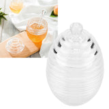 265ml Transparent Beehive shaped Honey Jar with Dripper Stick for Storing and Dispensing Honey