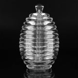 265ml Transparent Beehive shaped Honey Jar with Dripper Stick for Storing and Dispensing Honey - Extra Image