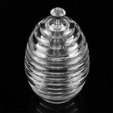 265ml Transparent Beehive shaped Honey Jar with Dripper Stick for Storing and Dispensing Honey