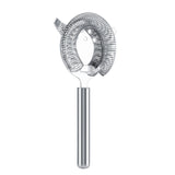 Stainless Steel Cocktail Drainer Filter Beverage Filtering Tool for Bar Restaurant 19.7*10.4cm - Front View