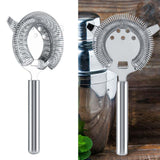 Stainless Steel Cocktail Drainer Filter Beverage Filtering Tool for Bar Restaurant 19.7*10.4cm