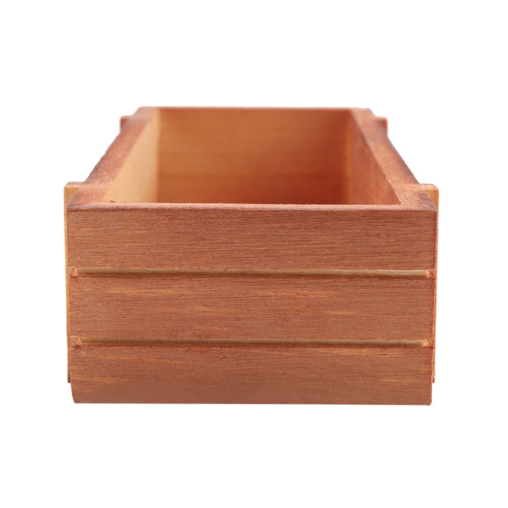 Vintage Wood Flower Planter Succulent Pot Rectangle Box for Home Desktop Storage Tray
