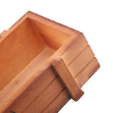 Vintage Wood Flower Planter Succulent Pot Rectangle Box for Home Desktop Storage Tray - Extra Image