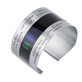 Stainless Steel Wine LCD Thermometer Bottle Beer Red Wines Bracelet Temperature Sensor - 45-Degree Angle
