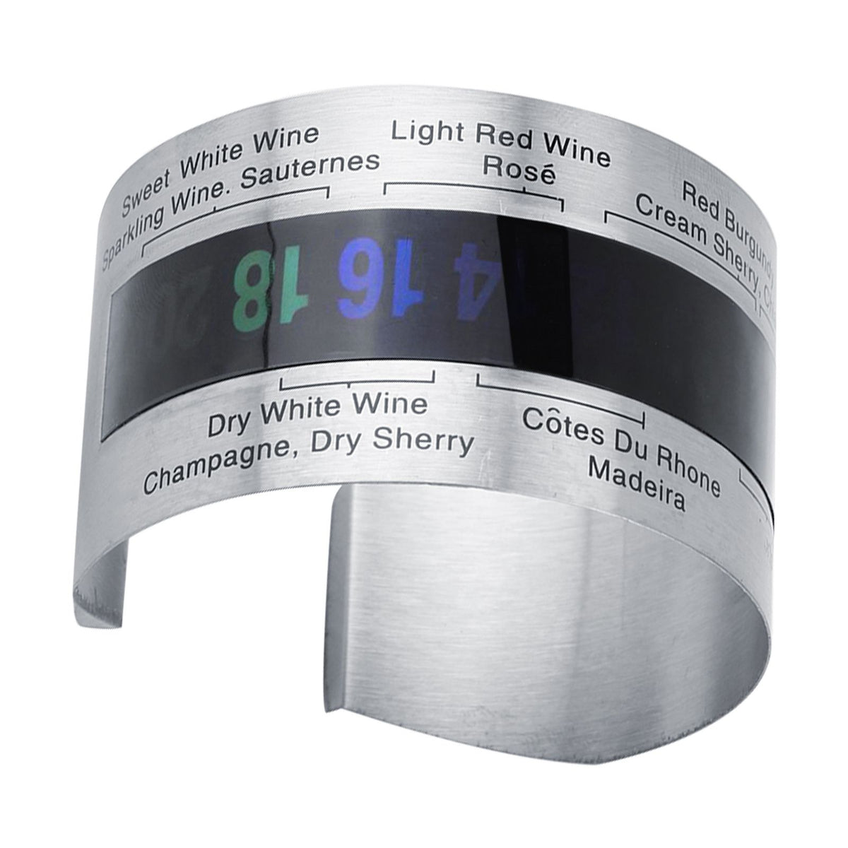 Stainless Steel Wine LCD Thermometer Bottle Beer Red Wines Bracelet Temperature Sensor