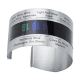 Stainless Steel Wine LCD Thermometer Bottle Beer Red Wines Bracelet Temperature Sensor - Close-Up Angle