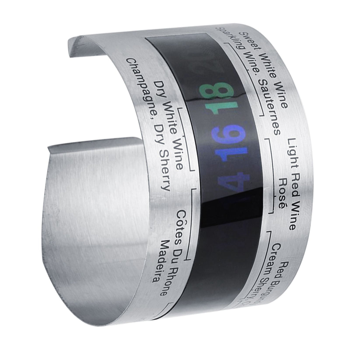 Stainless Steel Wine LCD Thermometer Bottle Beer Red Wines Bracelet Temperature Sensor