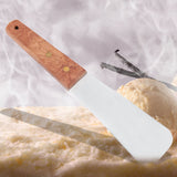Stainless Steel Ice Cream Shovel with Wooden Handle Dessert Spade Butter Cutter Kitchen Utensil