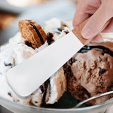 Stainless Steel Ice Cream Shovel with Wooden Handle Dessert Spade Butter Cutter Kitchen Utensil - Extra Image