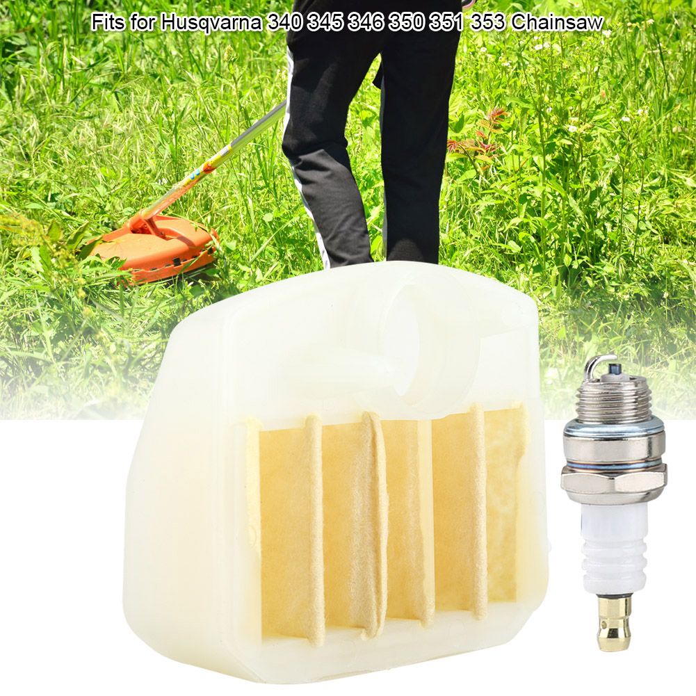 Air Filter L7T Spark Plug Kit for Husqvarna 340 345 346 350 351 353 Chainsaw