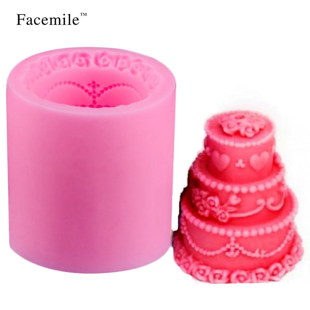 Pudding Fondant Cake Decorative Silicone DIY Mold Soap Making Tool