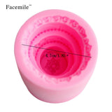 Pudding Fondant Cake Decorative Silicone DIY Mold Soap Making Tool - Close-Up Angle