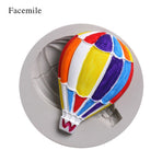Hot Air Balloon Pattern Fondant Cake Decorative Baking Silicone DIY Mold (50-616)