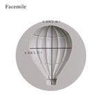 Hot Air Balloon Pattern Fondant Cake Decorative Baking Silicone DIY Mold (50-616)