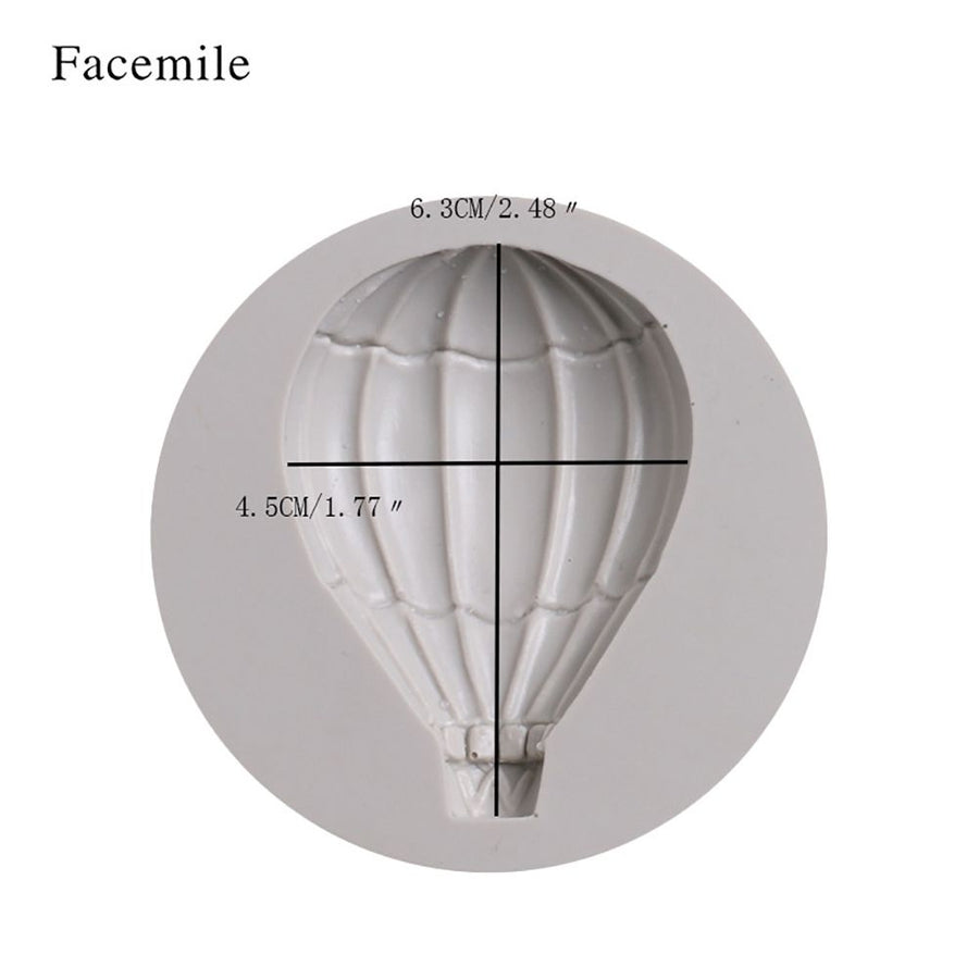 Hot Air Balloon Pattern Fondant Cake Decorative Baking Silicone DIY Mold (50-616)