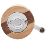 Manual Pepper Grinder Sea Salt Herbs Spices Mill Grinding Tool with Long Crank - Close-Up Angle