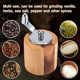 Manual Pepper Grinder Sea Salt Herbs Spices Mill Grinding Tool with Long Crank