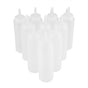 240ml 10pcs / Set Plastic Condiment Dispenser for Sauce Oil Cream Vineger (White)