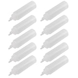 240ml 10pcs / Set Plastic Condiment Dispenser for Sauce Oil Cream Vineger (White)