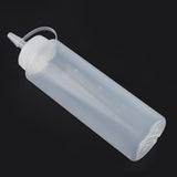 240ml 10pcs / Set Plastic Condiment Dispenser for Sauce Oil Cream Vineger (White)