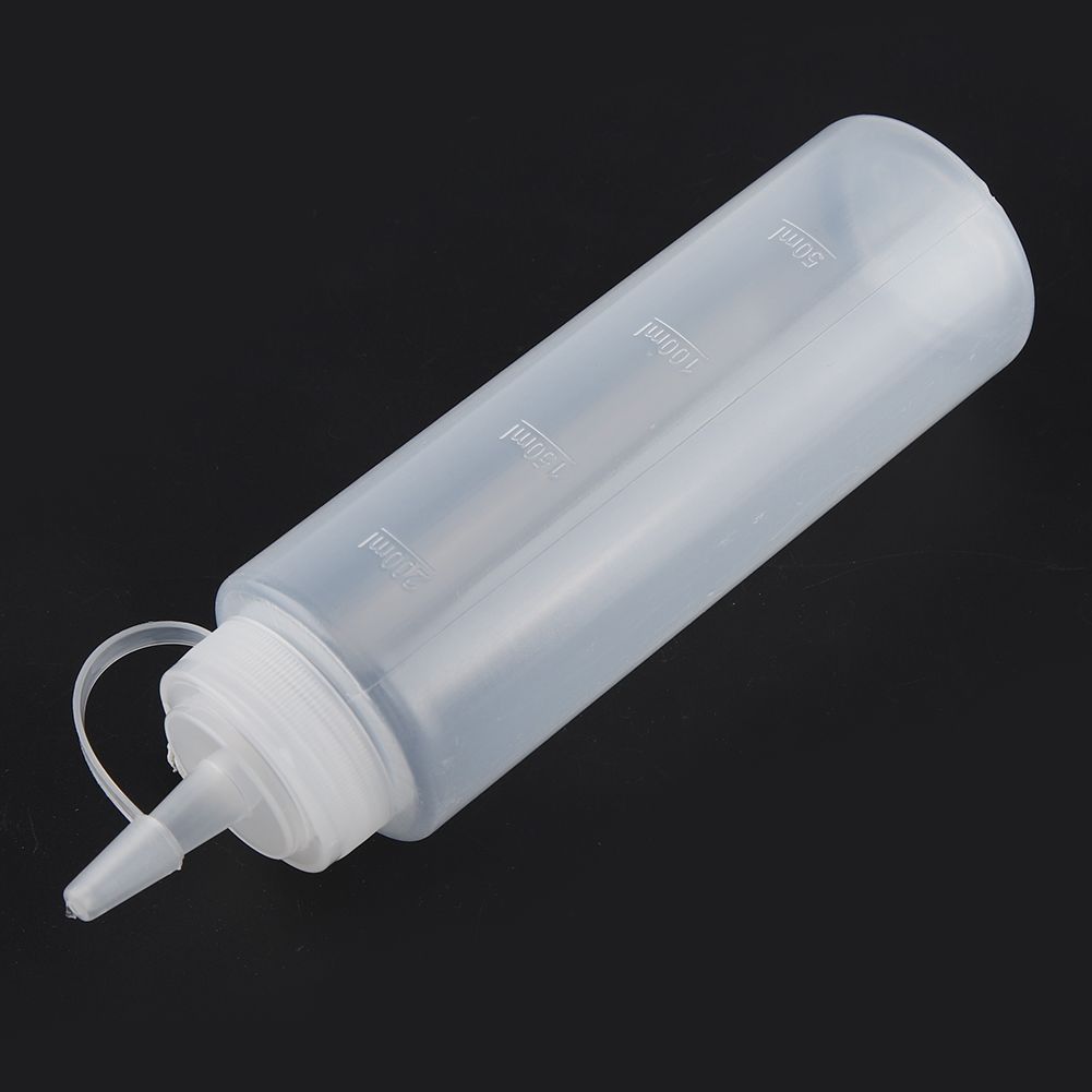 240ml 10pcs / Set Plastic Condiment Dispenser for Sauce Oil Cream Vineger (White)
