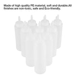 240ml 10pcs / Set Plastic Condiment Dispenser for Sauce Oil Cream Vineger (White)