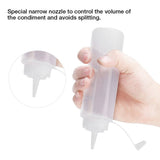 240ml 10pcs / Set Plastic Condiment Dispenser for Sauce Oil Cream Vineger (White) - Extra Image