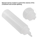 240ml 10pcs / Set Plastic Condiment Dispenser for Sauce Oil Cream Vineger (White) - Extra Image