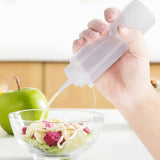240ml 10pcs / Set Plastic Condiment Dispenser for Sauce Oil Cream Vineger (White) - Extra Image