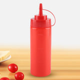 340ml 10pcs / Set Plastic Condiment Dispenser for Sauce Oil Cream Vineger (Red)