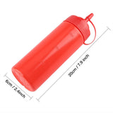 340ml 10pcs / Set Plastic Condiment Dispenser for Sauce Oil Cream Vineger (Red)