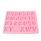 Letter Shape Cake Baking Cookie Chocolate Sugar Paste Food Silicone Mold Bakeware - 45-Degree Angle