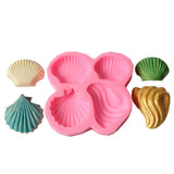 Shell Pattern Silicone DIY Mold Fondant Cake Decorative Baking Soap Making Tool - Side View