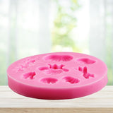 Silicone DIY Mold Fondant Cake Decorative Baking Soap Making Tool - Top-Down View