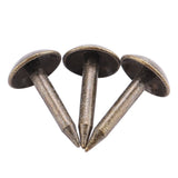 100pcs Thicken Iron Staples Nails Fasteners for Furniture Drum Wooden Door (6 * 12mm)