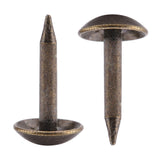 100pcs Thicken Iron Staples Nails Fasteners for Furniture Drum Wooden Door (6 * 12mm) - Top-Down View