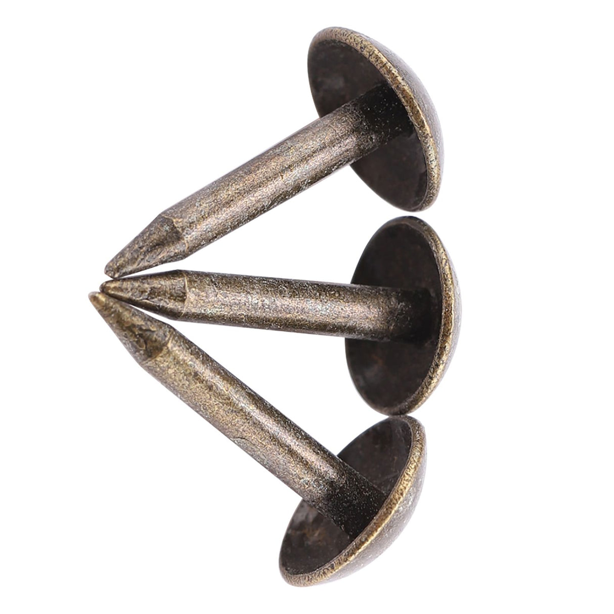 100pcs Thicken Iron Staples Nails Fasteners for Furniture Drum Wooden Door (6 * 12mm)
