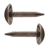 100pcs Thicken Iron Staples Nails Fasteners for Furniture Drum Wooden Door (6 * 12mm)