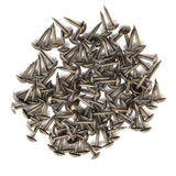 100pcs Thicken Iron Staples Nails Fasteners for Furniture Drum Wooden Door (6 * 12mm) - Extra Image