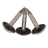 100pcs Thicken Iron Staples Nails Fasteners for Furniture Drum Wooden Door (6 * 12mm) - Extra Image