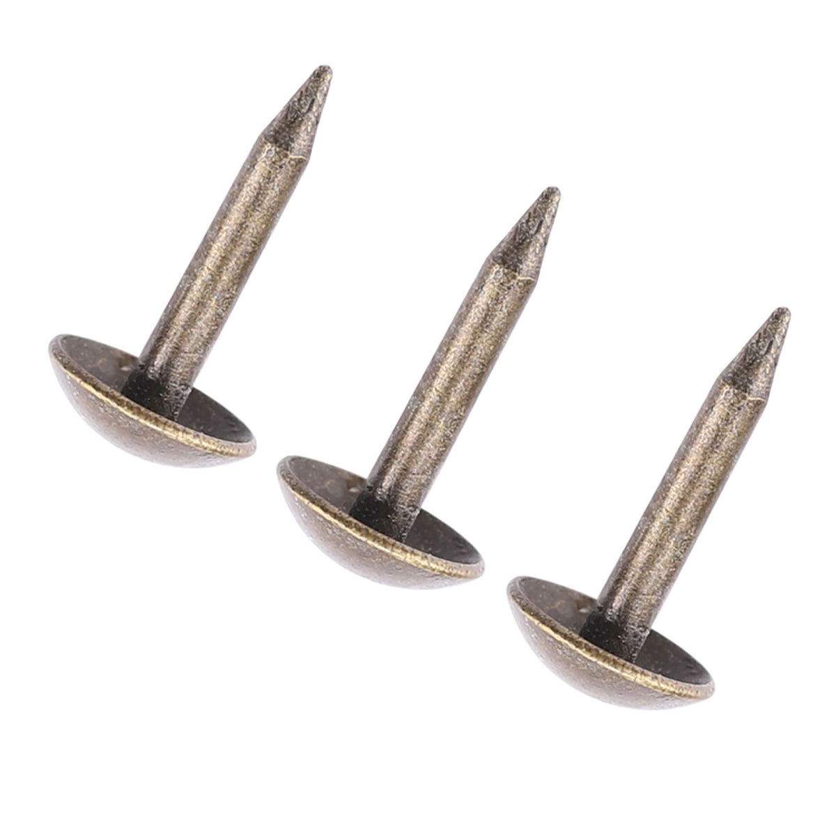 100pcs Thicken Iron Staples Nails Fasteners for Furniture Drum Wooden Door (6 * 12mm)