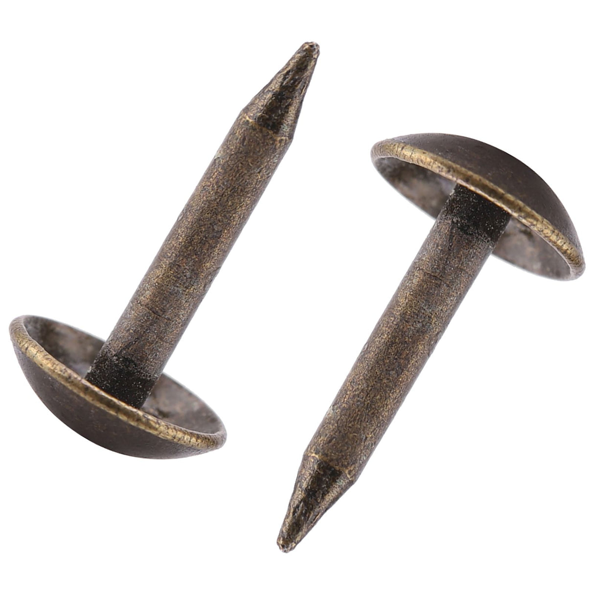 100pcs Thicken Iron Staples Nails Fasteners for Furniture Drum Wooden Door (6 * 12mm)