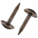 100pcs Thicken Iron Staples Nails Fasteners for Furniture Drum Wooden Door (6 * 12mm)