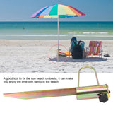1Pc Iron Sun Beach Fishing Umbrella Holder Sand Parasol Archor Garden Outdoor Travel - Front View