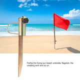 1Pc Iron Sun Beach Fishing Umbrella Holder Sand Parasol Archor Garden Outdoor Travel - Side View