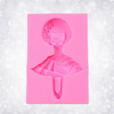 Silicone Cake Mold Ballet Dancing Girl Pattern Pudding Desserts Baking Mold Soap Making Tool