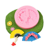 Fan Shape Cake Baking Cookie Chocolate Sugar Paste Food Silicone Mold Bakeware - Top-Down View