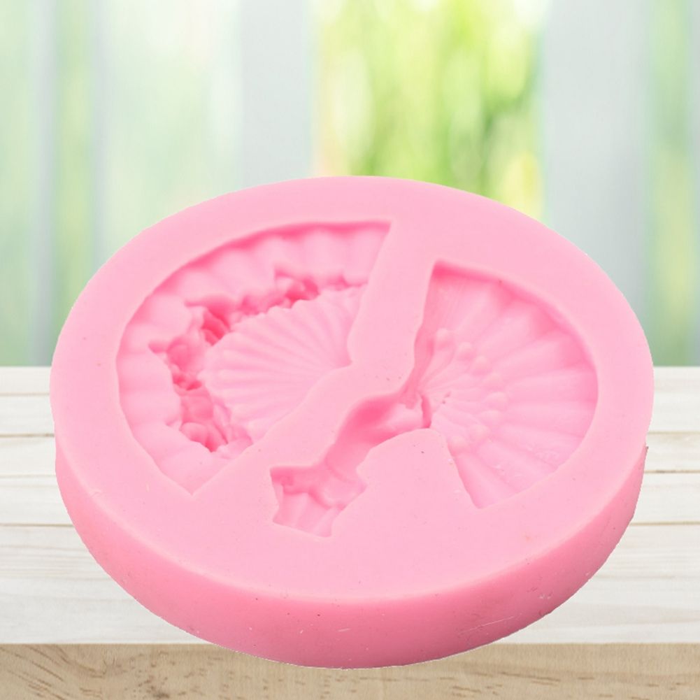 Fan Shape Cake Baking Cookie Chocolate Sugar Paste Food Silicone Mold Bakeware