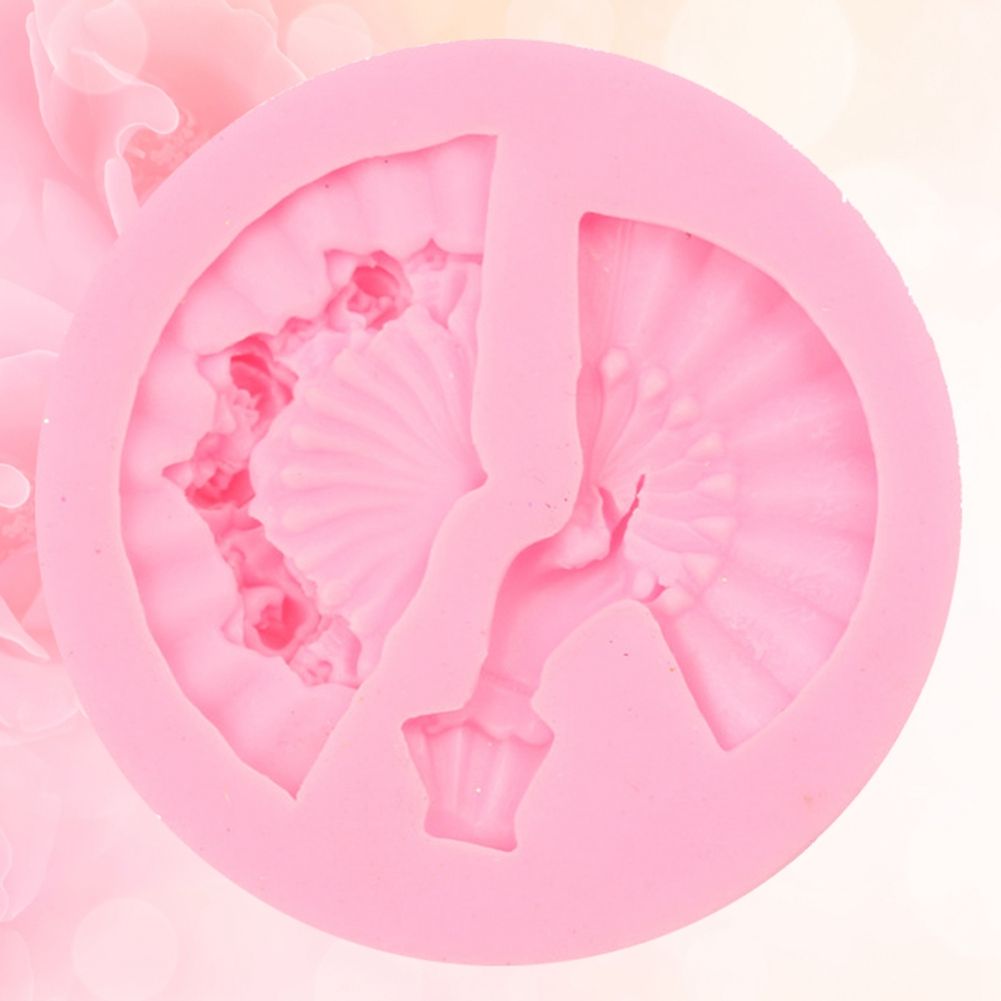 Fan Shape Cake Baking Cookie Chocolate Sugar Paste Food Silicone Mold Bakeware